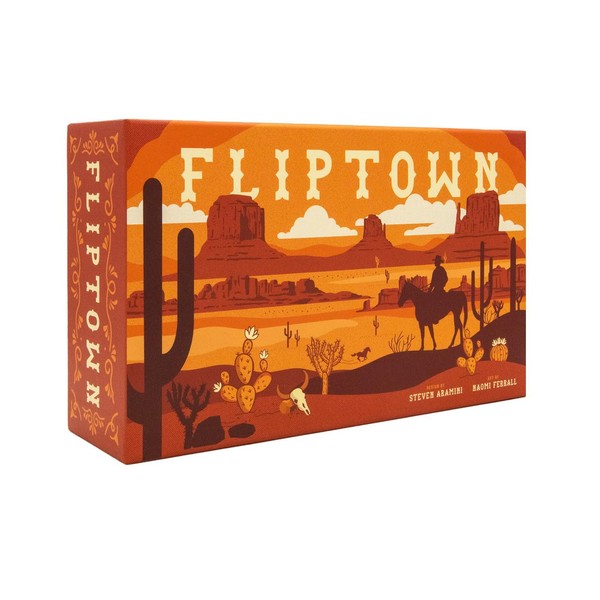 Fliptown - A Flip and Write Game where you explore a Wild West Town, for 1-4 players (ages 14 and up)