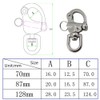 Swivel Eye Snap Shackle for Boat Rigging Sailing Boat Marine