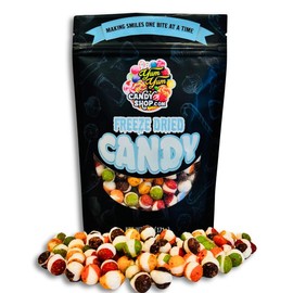 Chamoy Tajin Freeze Dried Rainbow Krunchies Candy Snack Sweet Chile Lime Candies Savory Salt Sugar Artificial Corn Bonbon Natural chili - Size: 1 lb