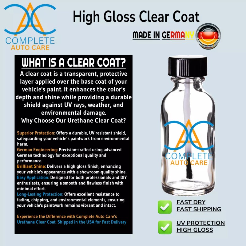 Complete Auto Care Clear Coat High Gloss 1 Ounce- German