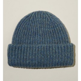 Cotton:On Women's Suzie Brushed Beanie Hat Cozy Winter Gift Blue Marle OS NEW