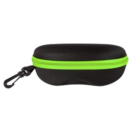 Zipper Shell Sunglasses Glasses Case with Belt Loop, Clip, Plastic Carabiner Hook