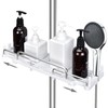 LOLYPOT Shower Shelf No Drilling Telescopic 32-48 cm, Shower Shelf