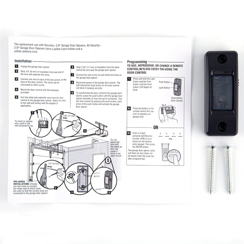 Lighted Doorbell Button Wired Button LED Doorbell for Lift Master