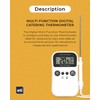 Multi-function digital catering thermometer with probe