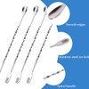 ZOKJSW Cocktail Spoons, Bar Spoons, Stainless Steel, Cocktail Mixing Spoon,