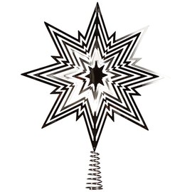 Riffelmacher Christmas Tree Topper, Metal Star, 33 cm, 17858, 17859, 17827, 17828, Christmas Eve Tree Decoration