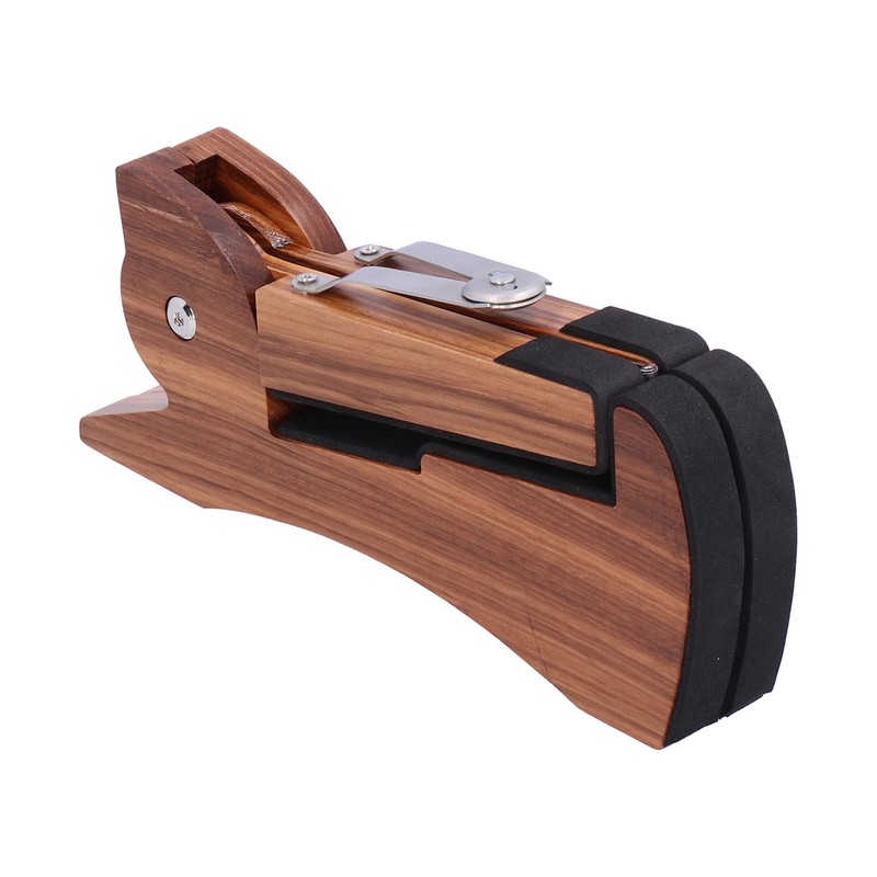 Electric Guitar Stand MA38E Foldable Zebrawood RabbibShape Flooring Holder with