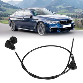 Bonnet Hood Release Cable, 51238176595 Hood Release Wire 51238176596 Easy Install Replacement for E39 525i 530i 540i M5