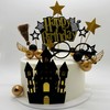 Wizard Birthday Cake Decorations Castle Cake Decorations Glitter Wizard Themed