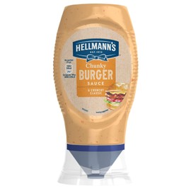 Hellmann's Burger Sauce, Delicious Sauce For Chunky Burgers And Fast Foods, Perfect Tatse For Sandwiches, Barbecue, Cooking, Lunch And Dinner, Standard Bottle 258 ml