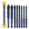 Upgraded SONCHIE Serrated Masonry Drill Bit Set - 1/4 to