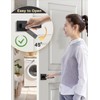 Tinewa 6 Pack Square Black Door Handles Interior, No Lock