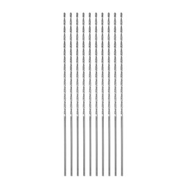 sourcing map 10pcs Extra Long Drill Bits, 1.2mm HSS Drill Bit with High Speed Steel Straight Shank 100mm Length for Metal Woodwork Plastic Aluminum Alloy