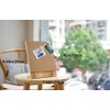 Primst Desktop Cork Board with Stand, Wood Bulletin Board Hanging