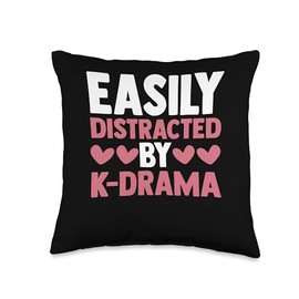 life if better with k-drama k-pop merch Throw Pillow