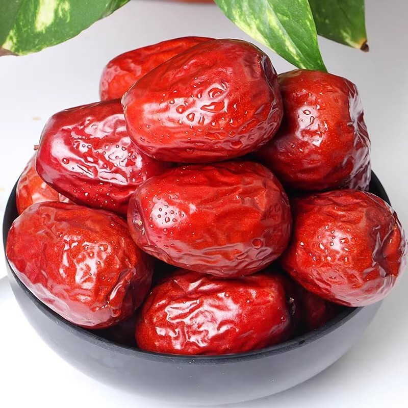 1.1lb Red Dates Organic Jujube Fruit Dates Each 3-4.5cm In