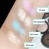 KARLOR Makeup Highlighter Palette, Glitzer Augen Gesicht Highlighter Puder Lidschatten