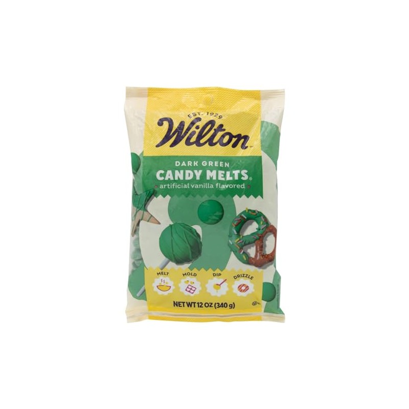 Wilton W1911-12-1356 Candy Melts 12oz-Dark Green
