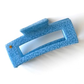 ella cases Alma Women's Large Square Dotty Blue Hair Accessories Hair Clips for Thick and Thin Hair Shatterproof Made from Sustainable Cotton Acetate
