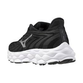 Mizuno Women's Wave Sky 8 D Running Shoe | Neutral Running Shoe | Black-Silver | US Womens 7.5 Wide