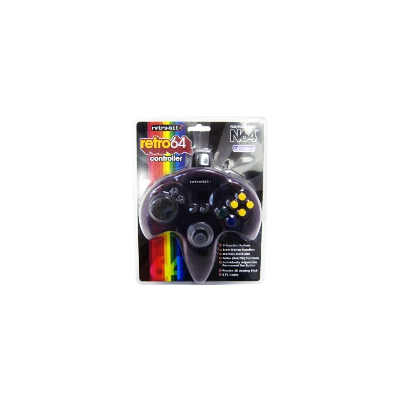 N64 Retro Bit Controller- Purple