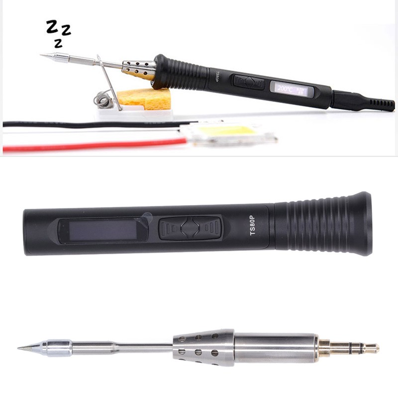 Electric Soldering Iron Aluminum Alloy Intelligent MCU Portable USB Powered