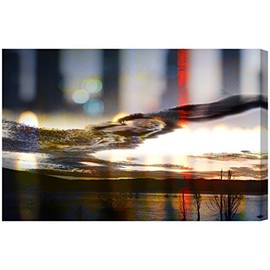 Burst Creative Nature and Landscape Wall Art Canvas Prints 'North Twin' Home Décor, 30 by 20-Inch, Brown, White