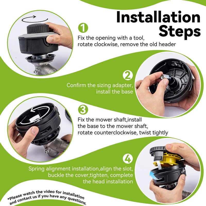 Universal Weed Eater Head Replacement,Easy Feed Trimmer Head Weed Wacker