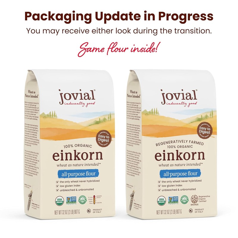 Jovial Organic Einkorn Unbleached All Purpose Flour - Bread Baking