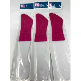 DL (3 Pack) DL PRO Professional 2-Sided Foot File Callus Remover, DL-C7, Pedicure