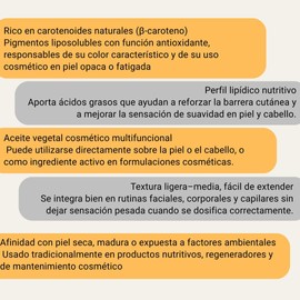 50ML Aceite de Zanahoria para Rostro, Piel y Cabello Rico en Betacarotenos y Vitaminas A y E Nutritivo e Iluminador