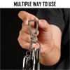 [KeyUnity] KM04 Titanium Carabiner Keychain Clip Quick Release EDC Key