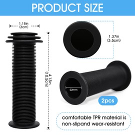 Bicycle Rubber Grips 22mm Handlebar Grips Cover for 12”to 16” Kids Bike Replacement Grips (2 Pcs)
