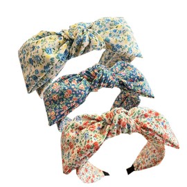 Wide Headband for Women, Knotted Hair Band, Fabric Headband, Hoop Twist Headband, Hair Accessories for Girls (CWidHuaBow2)