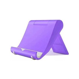 HZZADZXW Cell Phone Stand for Desk, Foldable and Adjustable Multi-Angle Holder Dock, Universal Compatibility for Most Phone and Tablet, Portable and Sturdy Design for Office and Home (Purple)