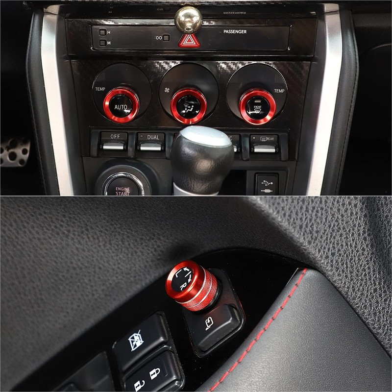 4 Pieces Central Control Knob of Air Conditioning Decoration Ring