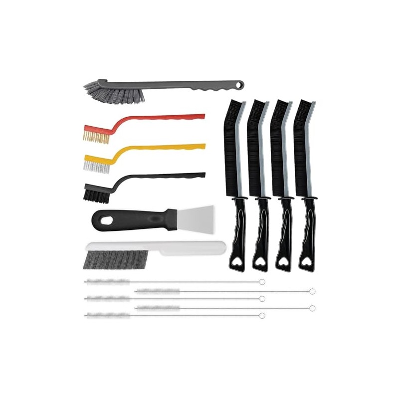 15pcs Crevice Cleaning Brush, Hard Bristle Scrub Brushes Tools, Multifunctional