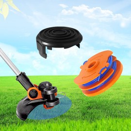 CDIYTOOL Line String Trimmer Spool for Qualcast GGT4401, GGT4502, GGT600A1, GT25 350 Watt, GT30, GGT450A1, Replacement Trimmer Spool Garden Grass Trimmer Line 8.3 metre x 1.65mm (6 Spool+2 Cover)