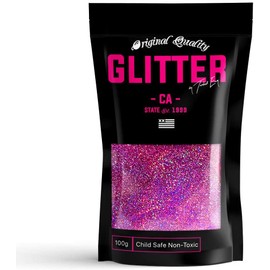TWISTED ENVY Pink Holographic Ultra Fine Premium Glitter 100g / 3.5oz Multi Purpose Craft Paper Glass Decorations DIY Project