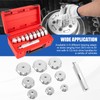 Jiimee 10pcs Bearing Race and Seal Driver Set, Bearing Press