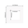 ZBEIVAN 12x12 White Picture Mats with Core Bevel Cut Frame