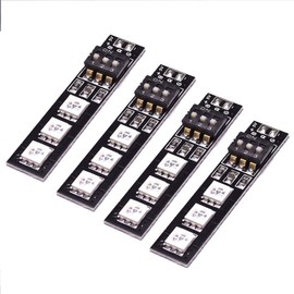 4 PCS ShareGoo 7 Colors 5V 5050 RGB LED Strip Night Light with DIP Switch for QAV250 FPV 250 ZMR250 F450 Quadcopter
