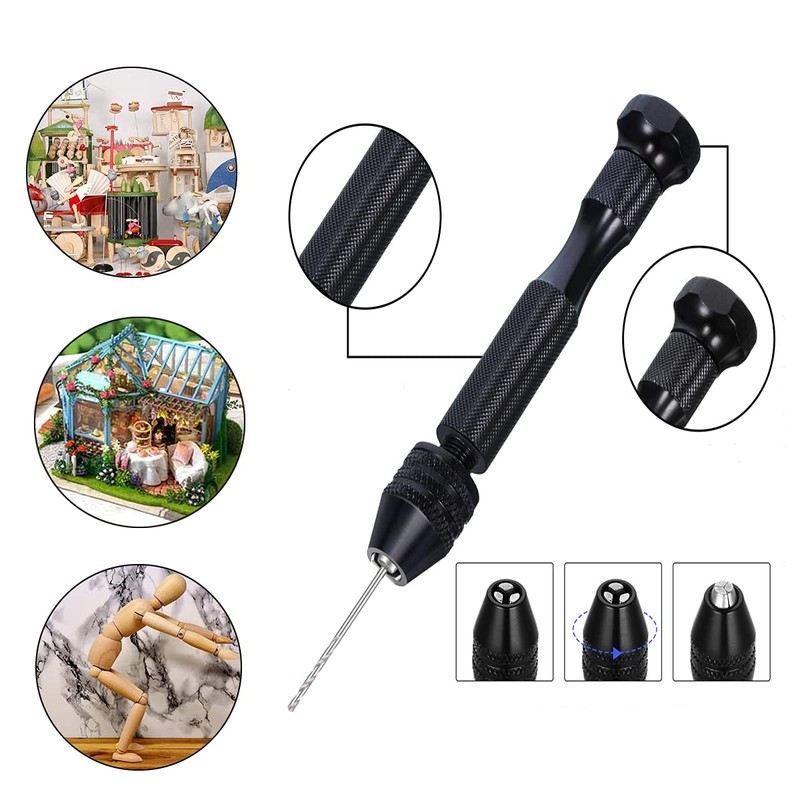 EDIONS Hand Drill Set, Mini Vise Hand Drill Set with