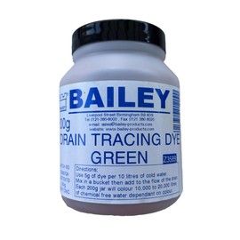 Tolbest Bailey Green Drain Dye - Professional Grade Drain Tracing Dye, Highly Concentrated Water Dye, Dyes 10,000-20,000 litres, Ideal for Plumbing and Leak Detection - Yellow 73 Powder