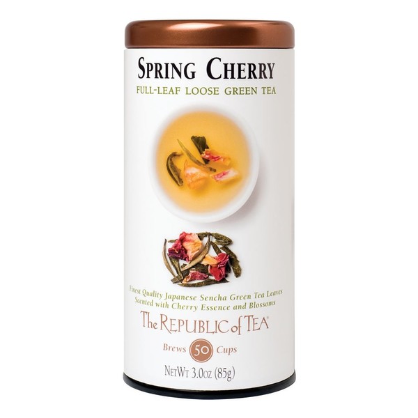 The Republic of Tea Spring Cherry, 3.0 Ounces / 50-60 Cups