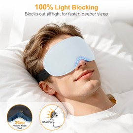 Gritin Mascherina per Dormire 3D sul Fianco, Upgrated Maschera per Dormire