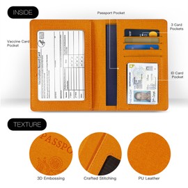 2Pack Passport Wallet,Travel Gifts,Travel Accessories-Yellow&Green