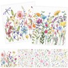 Deorfuy Swedish Dishcloths for Kitchen, 6PCS Wildflower Cellulose Sponge Reusable