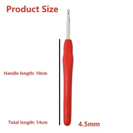 4.5mm Crochet Hooks Crochet Knitting, Ergonomic Soft Handles Crochet Hooks for Arthritic Hands, Light and Comfortable Crochet Tool,Crochet Tool for Knitting Suitable for Beginners